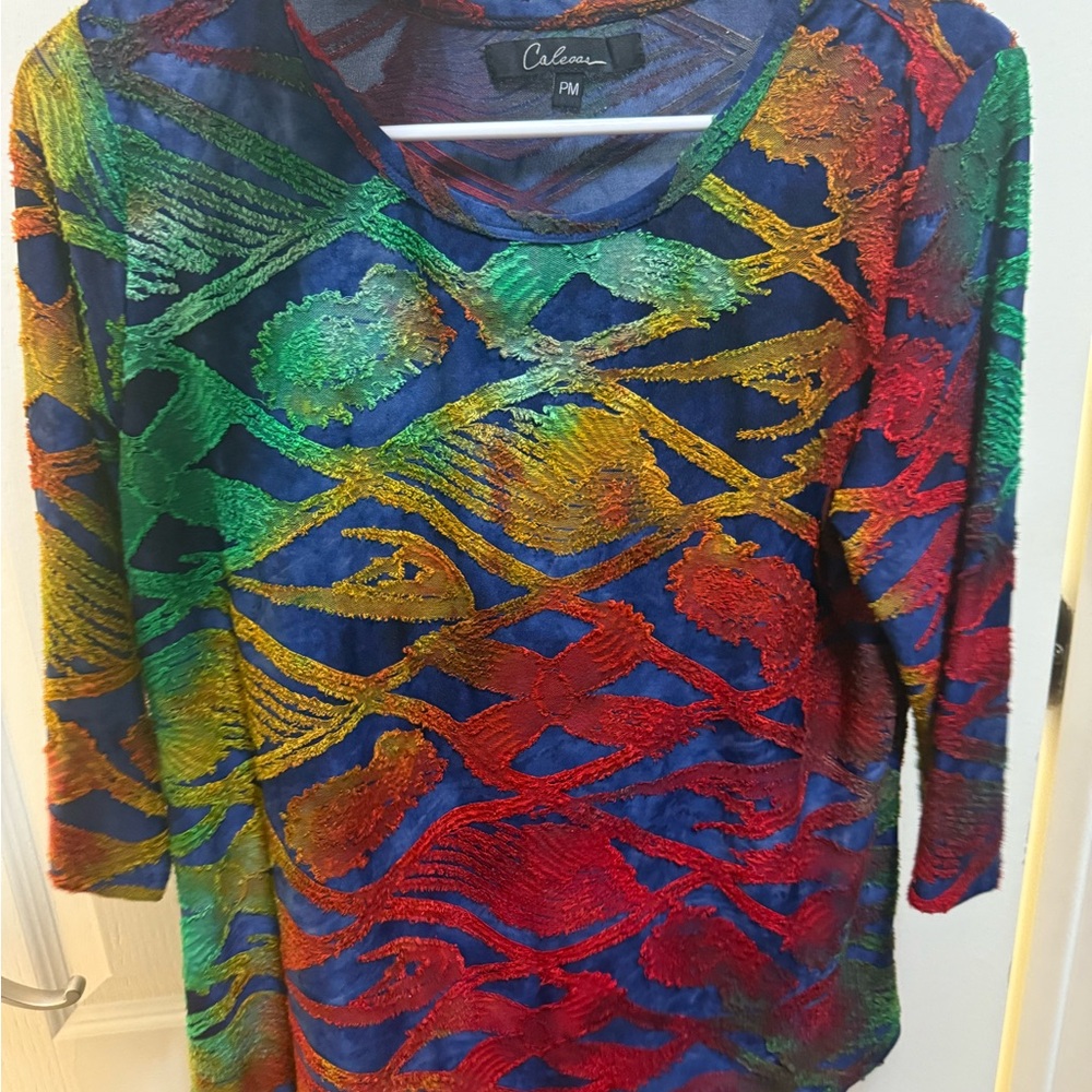 Colorful Textured Top
